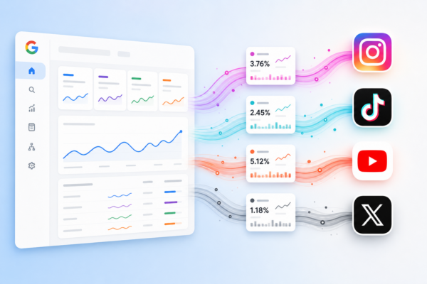 Google Search Console Platform Properties: Instagram, TikTok, YouTube und X als Properties verifizieren
